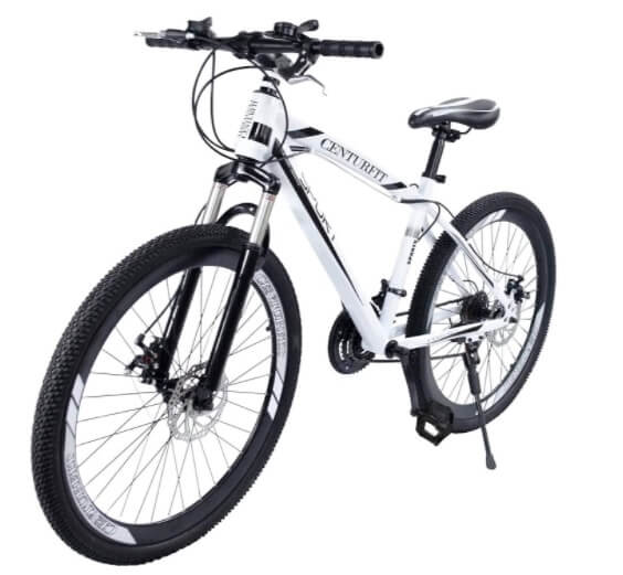 Bicicleta de Ruta CENTURFIT Blanca Rodada 26 Bicicleta Deportiva 21 Velocidades