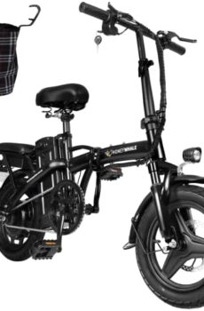 HONEYWHALE S6 Bicicleta Eléctrica Plegable para Adultos, Potencia Máxima del Motor 750W, Velocidad Máxima 35KM/H, Autonomía 35-40KM, Batería (54.6V, 10AH), Ejercicio en Bicicleta