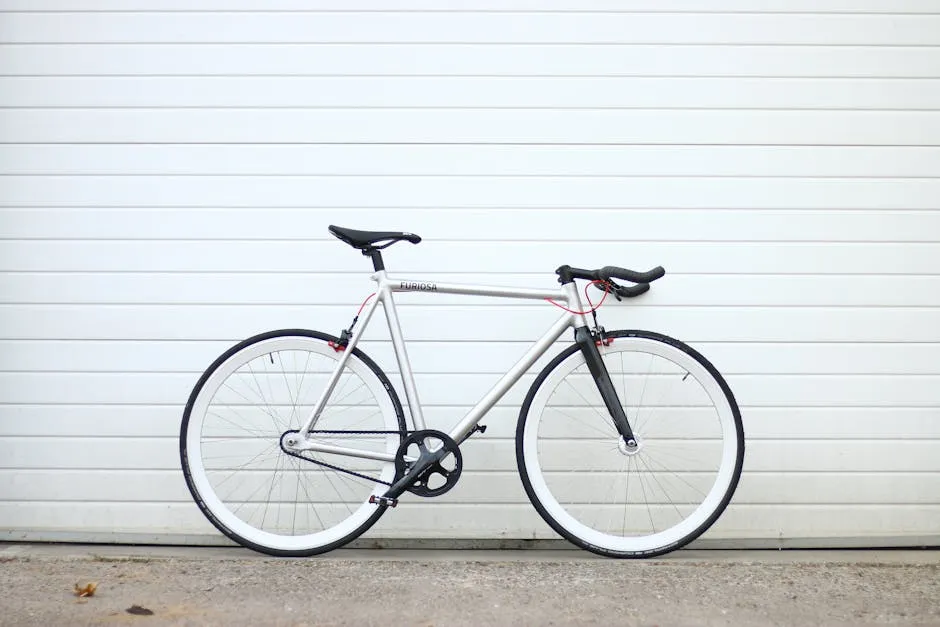 Bicicleta Fixie Urbana de Titanio: Exclusividad y Ligereza